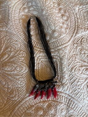 Red Coral & Sterling “Chili”
One of a kind necklace!

Fiesta? Taco Tuesday?
